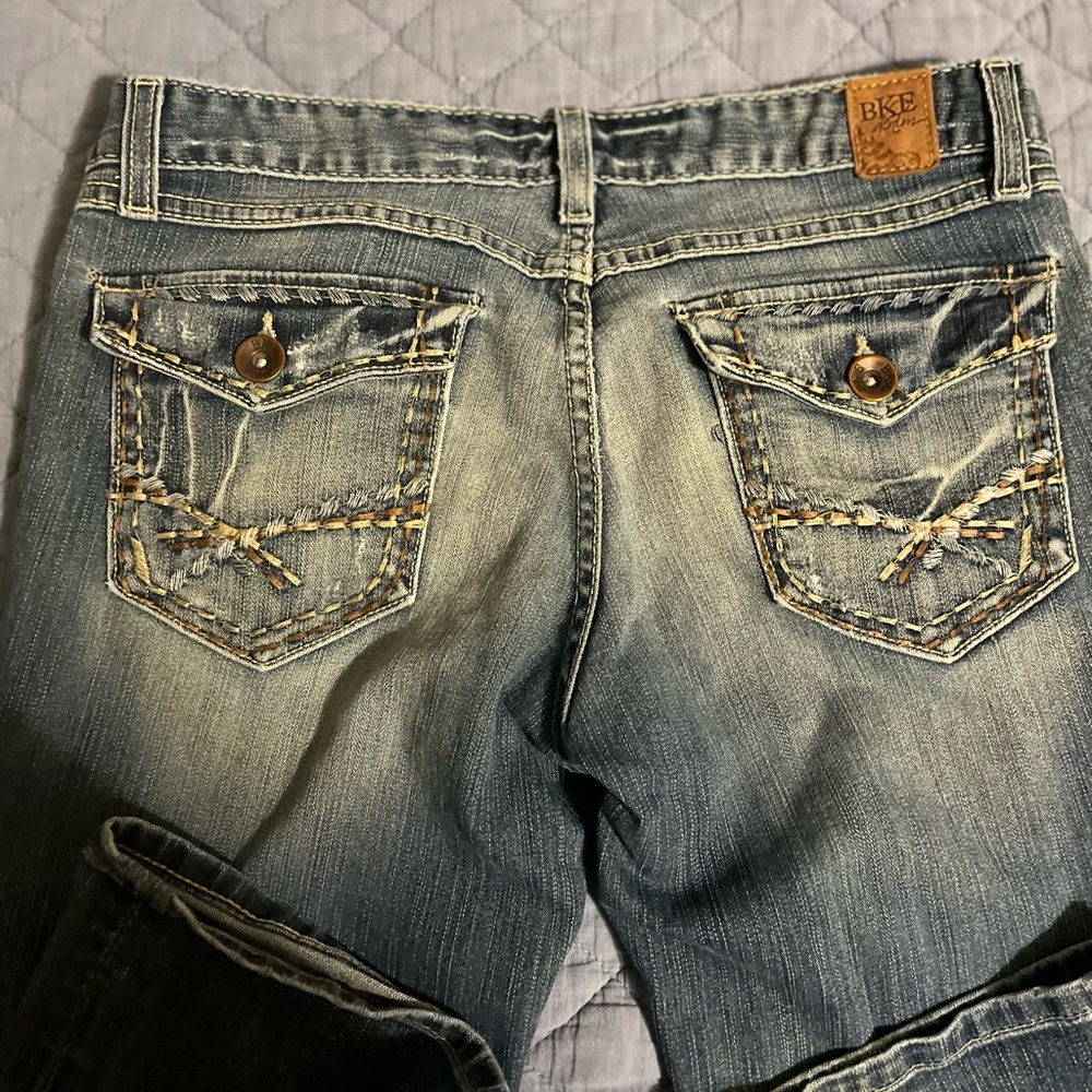 BKE Blue capri with Vintage Distressing size 30‎ - Picture 8 of 8